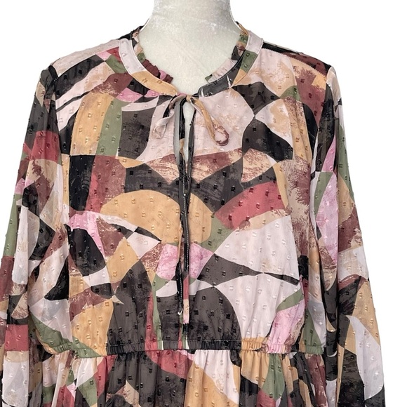 Torrid Mini Clip Dot Front Keyhole Dress Women’s Plus Size 2 - Picture 5 of 11